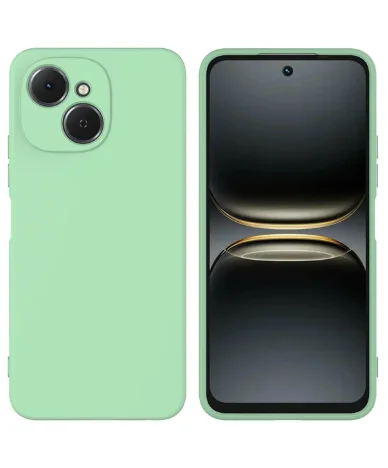 Накладка для Tecno Spark 40C Sillicone Case с микрофиброй зеленый Krutoff Накладка Tecno купить в Барнауле