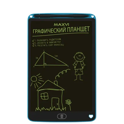 Планшет графический Maxvi MGT-02 Blue Планшеты графические Maxvi купить в Барнауле