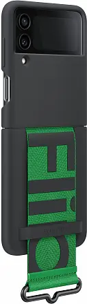 Накладка Samsung Z Flip4 Silicone Cover with Strap черная Накладки оригинальные Samsung купить в Барнауле фото 3