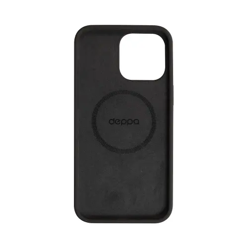 Накладка для Apple iPhone 14 Liguid Silicone Pro Magsafe PET UNI черный Deppa Накладка Apple iPhone купить в Барнауле