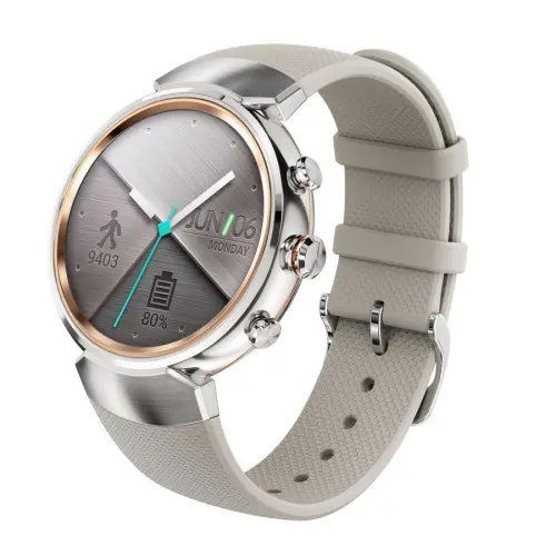 Смарт часы Asus ZenWatch 3 (WI503Q) silver with beige rubber Asus купить в Барнауле фото 2
