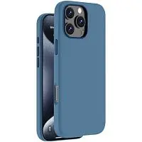 Накладка для Apple iPhone 16 Pro Liquid Silicone Magsafe синий Deppa Накладка Apple iPhone купить в Барнауле