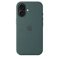 Накладка для Apple iPhone 16 Silicone Case с микрофиброй зеленый Krutoff Накладка Apple iPhone купить в Барнауле