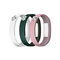 Комплект их 3-х силиконовых браслетов Sony SmartBand SWR10 размер L белый,розовый,зеленый Ремешки для браслетов купить в Барнауле
