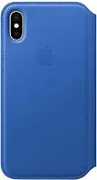 Чехол Apple iPhone X Leather Folio Electric Blue (синий) Чехлы оригинальные Apple купить в Барнауле