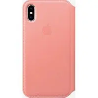 Чехол Apple iPhone X Leather Folio Soft Pink (розовый) Чехлы оригинальные Apple купить в Барнауле