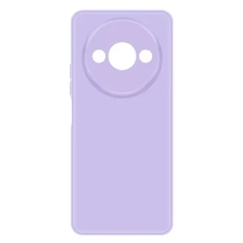 Накладка для Xiaomi Redmi A3/A3x/Poco C61 Sillicone Case с микрофиброй лавандовый Krutoff Накладка Xiaomi купить в Барнауле