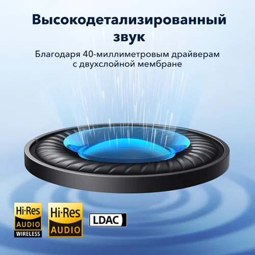 Наушники беспроводные SOUNDCORE Space Q45 Black Bluetooth полноразмерные Soundcore купить в Барнауле фото 6