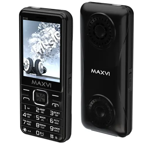 Уценка Телефон Maxvi P110 Черный гарантия 3м Телефоны Уценка купить в Барнауле