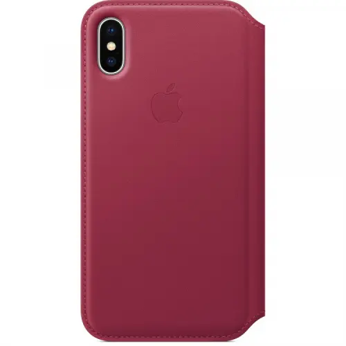 Чехол Apple iPhone X Leather Folio Berry (лесная ягода) Чехлы оригинальные Apple купить в Барнауле