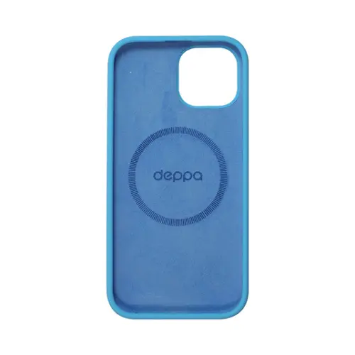 Накладка для Apple iPhone 15 Liquid Silicone Case Pro Magsafe голубая Deppa Накладка Apple iPhone купить в Барнауле фото 5