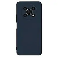 Накладка для Honor X9с Sillicone Case с микрофиброй синий Krutoff Накладка Honor купить в Барнауле