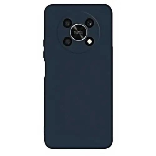 Накладка для Honor X9с Sillicone Case с микрофиброй синий Krutoff Накладка Honor купить в Барнауле
