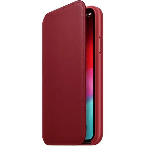 Чехол Apple iPhone XS Leather Folio Red (красный) Чехлы оригинальные Apple купить в Барнауле фото 2