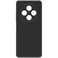 Накладка для Tecno Spark 30 Sillicone Case с микрофиброй черный Krutoff Накладка Tecno купить в Барнауле