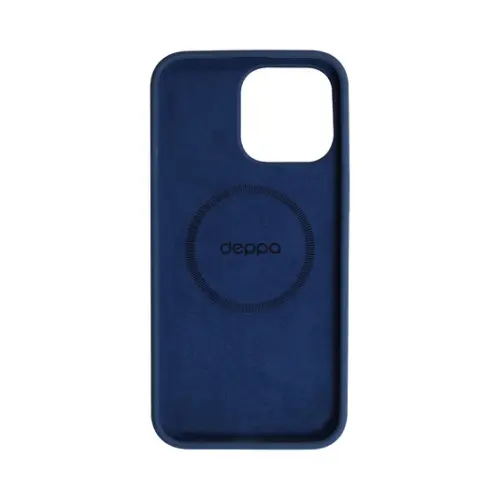 Накладка для Apple iPhone 15 Pro Liquid Silicone Case Pro Magsafe синяя Deppa Накладка Apple iPhone купить в Барнауле фото 5