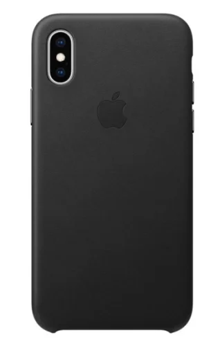 Накладка Apple iPhone XS Leather Case Black (черный) Накладки оригинальные Apple купить в Барнауле