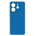 Накладка для Tecno Pova 7 Neo Sillicone Case с микрофиброй черный Krutoff