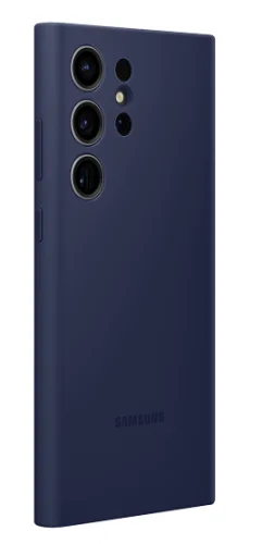 Накладка Samsung S23 Ultra Silicone Case темно-синяя Накладки оригинальные Samsung купить в Барнауле фото 3