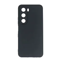 Накладка для Infinix HOT 60/60i Soft Case черный Krutoff Накладка Infinix купить в Барнауле