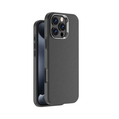Накладка для Apple iPhone 16 Pro Carbon AntiShock Magsafe черный Deppa Накладка Apple iPhone купить в Барнауле