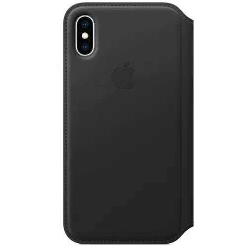 Чехол Apple iPhone XS Leather Folio Black (черный) Чехлы оригинальные Apple купить в Барнауле