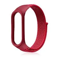 Ремешок Xiaomi для Mi Band 5 нейлоновый (красный)  Ремешки для браслетов купить в Барнауле
