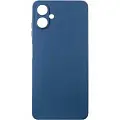 Накладка для Tecno Spark Go 2 Sillicone Case с микрофиброй синий Krutoff