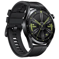 Умные часы Huawei Watch GT 3 Active Black 46" ремешок черный фторкаучуковый Huawei купить в Барнауле