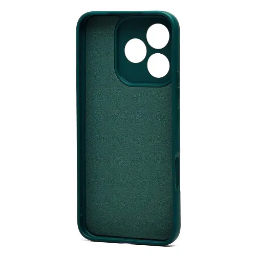 Накладка для Honor 400 Lite Sillicone Case с микрофиброй зеленый Krutoff Накладка Honor купить в Барнауле
