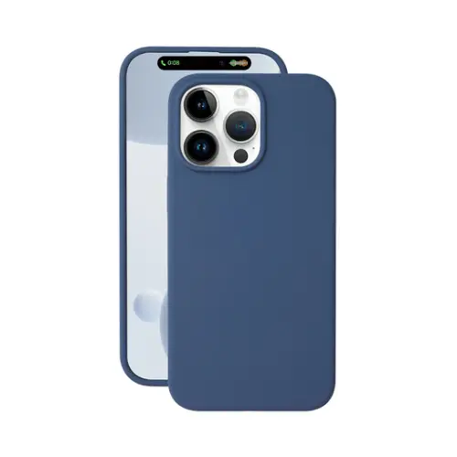 Накладка для Apple iPhone 15 Pro Liquid Silicone Case Pro Magsafe синяя Deppa Накладка Apple iPhone купить в Барнауле фото 6
