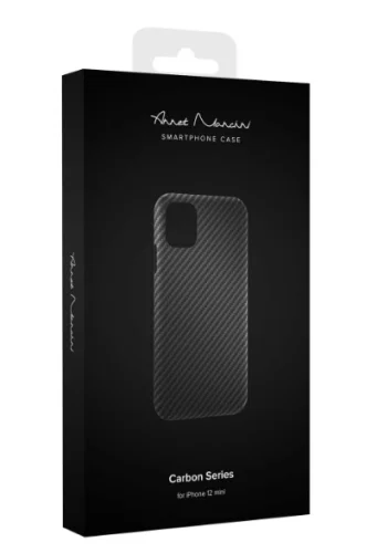 Чехол для Apple iPhone 12 Pro ANNET MANCINI Carbon Series Black Чехлы брендированные Apple купить в Барнауле фото 2