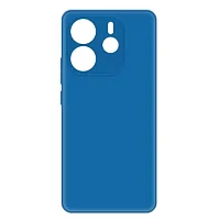 Накладка для Xiaomi Redmi Note 14 4G Sillicone Case с микрофиброй синий Krutoff Накладка Xiaomi купить в Барнауле