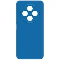 Накладка для Tecno Spark 30C Sillicone Case с микрофиброй синий Krutoff Накладка Tecno купить в Барнауле