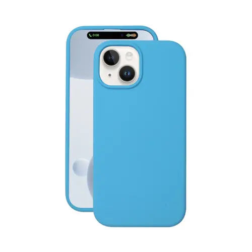 Накладка для Apple iPhone 15 Liquid Silicone Case Pro Magsafe голубая Deppa Накладка Apple iPhone купить в Барнауле фото 6