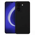 Накладка для Tecno Spark 40C Sillicone Case с микрофиброй черный Krutoff