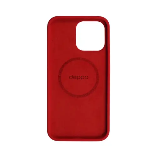 Накладка для Apple iPhone 15 Pro Liquid Silicone Case Pro Magsafe красная Deppa Накладка Apple iPhone купить в Барнауле фото 5