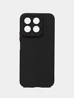 Накладка для Honor X8с Sillicone Case с микрофиброй черный Krutoff Накладка Honor купить в Барнауле