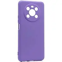 Накладка для Honor X9с Sillicone Case с микрофиброй лавандовый Krutoff Накладка Honor купить в Барнауле