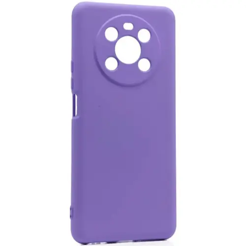 Накладка для Honor X9с Sillicone Case с микрофиброй лавандовый Krutoff Накладка Honor купить в Барнауле