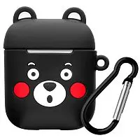 Чехол для AirPods Black Bear силиконовый черный Deppa  Аксессуары для наушников Apple купить в Барнауле
