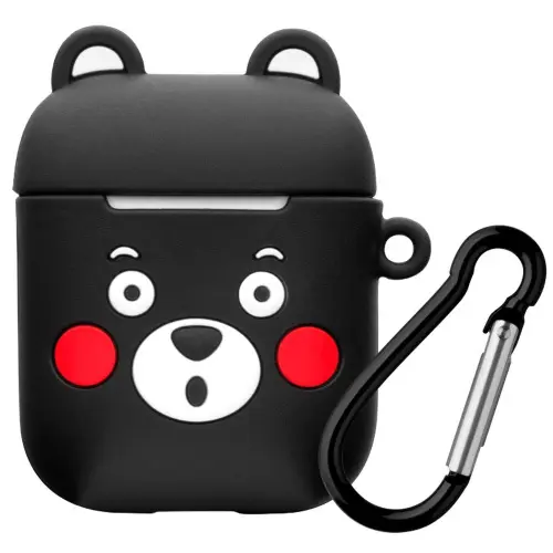 Чехол для AirPods Black Bear силиконовый черный Deppa  Аксессуары для наушников Apple купить в Барнауле