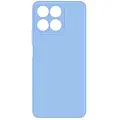 Накладка для Honor X7с Sillicone Case с микрофиброй голубой Krutoff