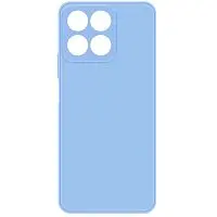 Накладка для Honor X7с Sillicone Case с микрофиброй голубой Krutoff Накладка Honor купить в Барнауле