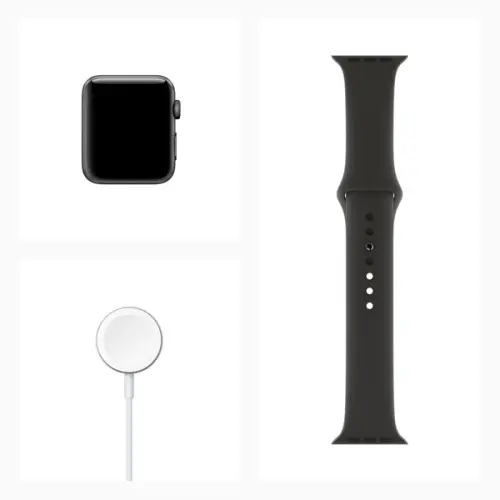 Уценка Apple Watch Series 3 42mm Case Space Grey Aluminium Sport Band Black  Умные часы Уценка купить в Барнауле фото 3