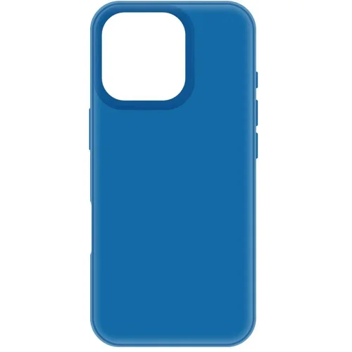 Накладка для Apple iPhone 16 Pro Silicone Case с микрофиброй синий Krutoff Накладка Apple iPhone купить в Барнауле