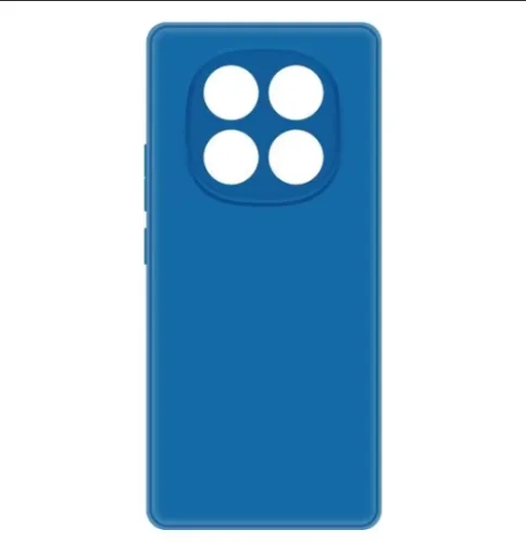 Накладка для Xiaomi Redmi Note 14 Pro 4G Sillicone Case с микрофиброй синий Krutoff Накладка Xiaomi купить в Барнауле