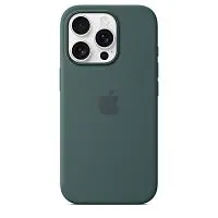 Накладка для Apple iPhone 16 Pro Silicone Case с микрофиброй зеленый Krutoff Накладка Apple iPhone купить в Барнауле