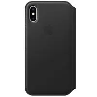 Чехол Apple iPhone XS Max Leather Folio Black (черный) Чехлы оригинальные Apple купить в Барнауле