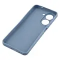 Накладка для Tecno Pova 7 Neo Sillicone Case с микрофиброй синий Krutoff